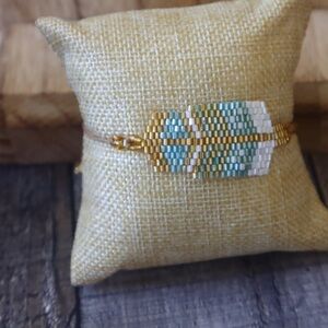 Miyuki seed Beaded Feather bracelet
